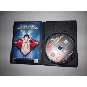 Star Wars Jedi Starfighter (Sony PlayStation 2, PS2, 2002) w/ Manual Included